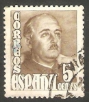 Stamps Spain -  1020 - General Franco