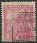 Stamps Spain -  1032 - General Franco y Castillo de la Mota