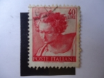 Stamps Italy -  Daniel -de Miguel Angel. S/820.
