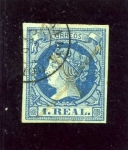 Stamps Spain -  Isabel II