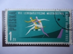 Stamps Poland -  VII Lekkoatletyczne Mistrzostwa-Europy Belggrad 1962.
