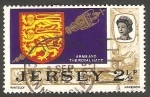 Sellos de Europa - Isla de Jersey -  32 - Escudo de armas