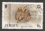 Sellos del Mundo : Europe : Jersey : 437 - Conejo