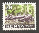 Stamps Kenya -  4 - Forestación