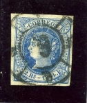 Stamps Spain -  Isabel II