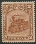 Sellos de America - Nicaragua -  Locomotoras (352)