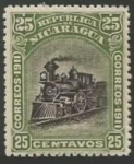 Stamps : America : Nicaragua :  Locomotoras (348)