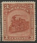 Sellos del Mundo : America : Nicaragua : Locomotoras (341)