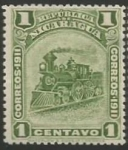 Stamps Nicaragua -  Locomotoras (339)