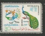 Stamps : Africa : Tunisia :  Pavo cristatus (970)