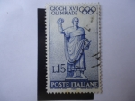 Stamps Italy -  Giochi XVII Olimpiade 1960.