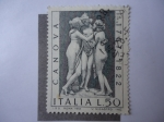 Sellos de Europa - Italia -  Escultura Las tres Gracias de Antonio Canava /1757-1822)