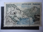 Stamps France -  Cañón del Río Sioule-Francia.