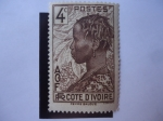 Sellos de Europa - Francia -  A.O.F. - Cote D´Ivoire - Costa de Marfil -Yv/201.