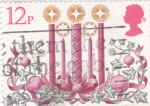 Stamps United Kingdom -  temas navideños