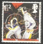Stamps United Kingdom -  1547 - Juegos universitarios mundiales de Sheffield, esgrima