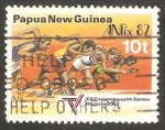 Sellos de Oceania - Papa Nueva Guinea -  445 - Juegos de la Commonwealth