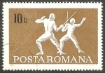 Stamps Romania -  2446 - Esgrima