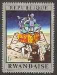 Sellos de Africa - Rwanda -  387 - Viaje del Apolo 13, a la Luna