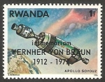 Sellos de Africa - Rwanda -  799 - Wernher von Braun