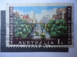 Sellos del Mundo : Europa : Austria : XVth Olympiad Melbourne 1956.