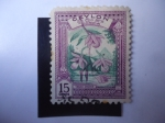 Stamps : Asia : Sri_Lanka :  Flora: Vesak Orchid.