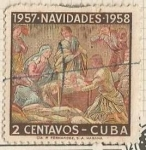 Stamps : America : Cuba :  Navidad 1957/58 (570)