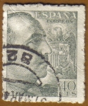 Stamps Spain -  General Franco y Escudo