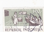 Stamps : Asia : Indonesia :  enseñanza