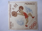 Stamps : Europe : Monaco :  XVIII Juegos Olímpicos de Tokio 1964.