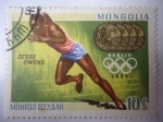 Stamps : Asia : Mongolia :  Berlin 1936 - Jesse Owens.