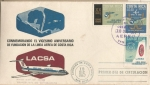 Stamps Costa Rica -  XX Aniversario LACSA / FDC
