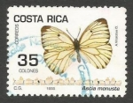 Stamps Costa Rica -  Ascia monuste (1497)