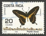 Stamps Costa Rica -   Papilio thoas (1495)