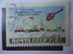 Sellos de Europa - Rusia -  CCCP-Viewaf,  Estación Científica en el Polo Norte