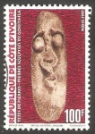 Stamps : Africa : Ivory_Coast :  Escultura de Gohitafla