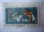 Stamps United States -  Pintura Américana - American Pinting - William M. Harnett.