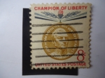 Stamps United States -  José de San Martín1778-1850) Héroe de los Andes- CHampion of Liberty .