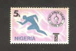 Sellos del Mundo : Africa : Nigeria : 277 - Juegos deportivos africanos, en Lagos, atletismo