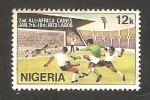 Sellos del Mundo : Africa : Nigeria : 278 - Juegos deportivos africanos, en Lagos, fútbol