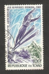 Stamps Chad -  45 - Olimpiadas de invierno en Grenoble