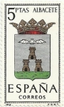 Stamps Spain -  ESCUDOS DE CAPITAL DE PROVINCIA. GRUPO I. Nº 2. ALBACETE. EDIFIL 1407
