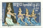 Stamps Cambodia -  DANZA TRADICIONAL. DANZA ABSARA EN GRUPO. YVERT KH 543
