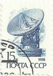 Stamps Russia -  URSS. SERIE SIMBOLOS 1988. ANTENA PARABÓLICA 
