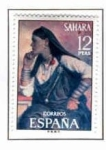 Stamps Spain -  Sahara Tipos Indigenas (1)