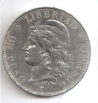 monedas del Mundo : America : Argentina :  moneda anverso