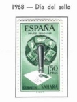 Stamps Spain -  Sahara Dia del Sello
