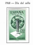 Stamps : Europe : Spain :  Sahara Dia del Sello