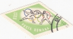 Stamps Romania -  olimpiada Tokio- esgrima