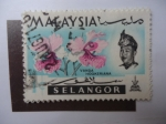 Stamps Malaysia -  Orquidea- Vanda Hookeriana